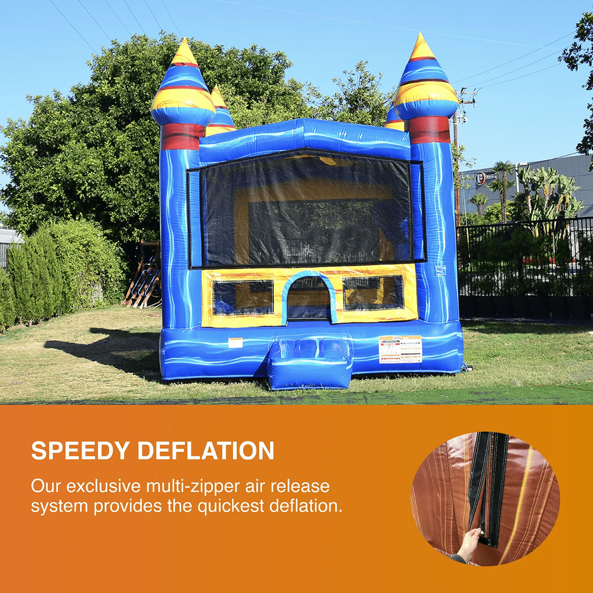 Commercial Grade Bounce House with Blower 13x13 E1517