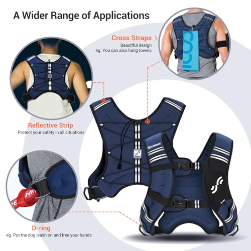 8lbs Weighted Vest with Reflective Stripe W66202