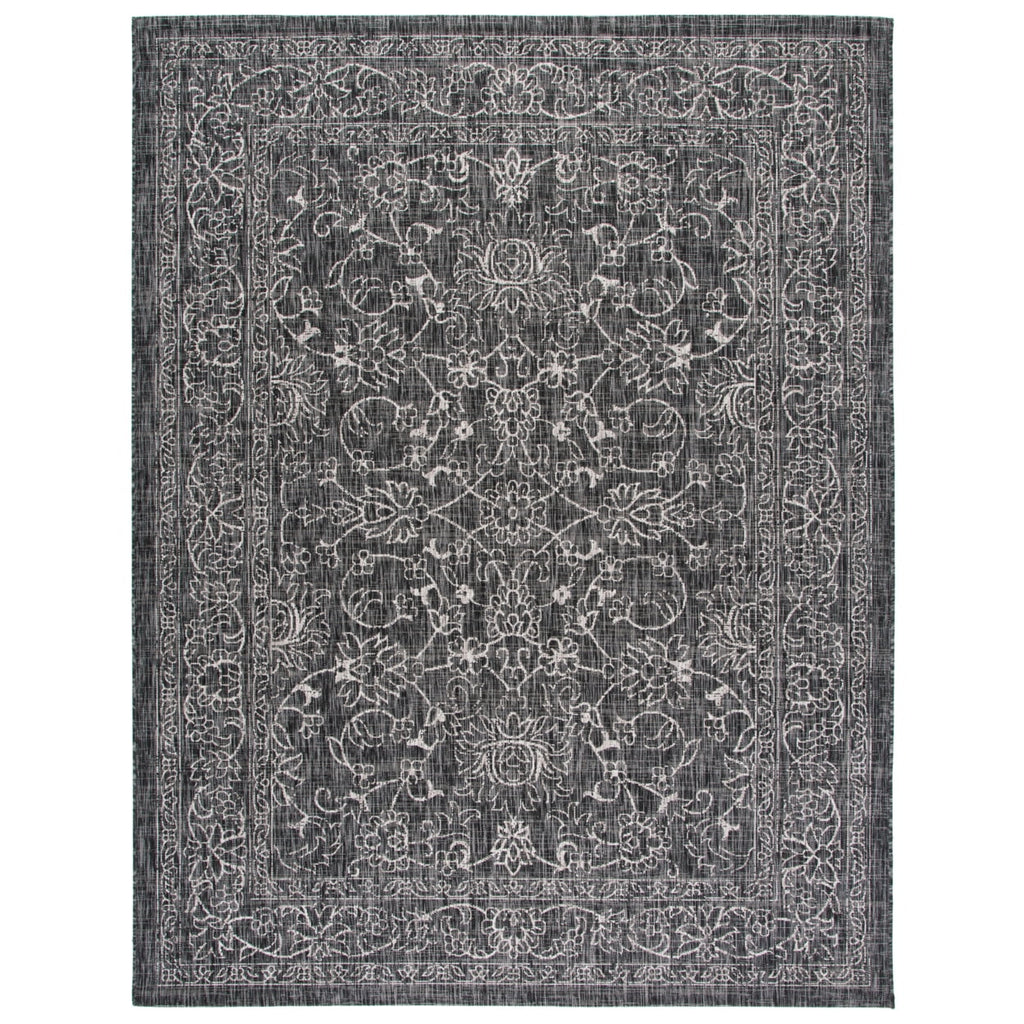 Black Ivory Round Indoor/Outdoor Area Rug N500009
