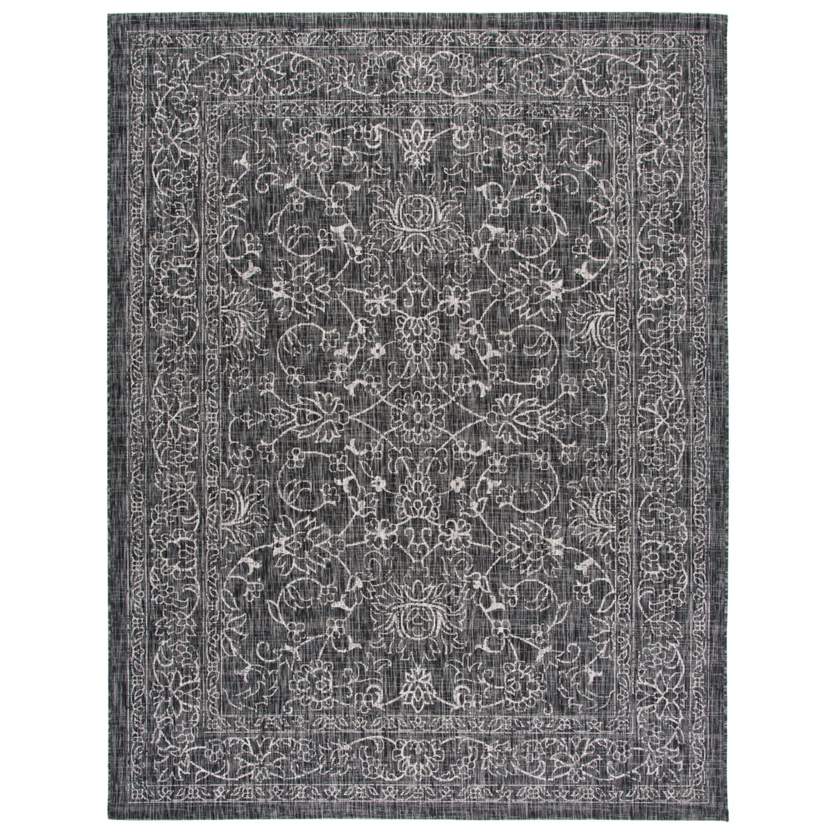 Black Ivory Round Indoor/Outdoor Area Rug N500009