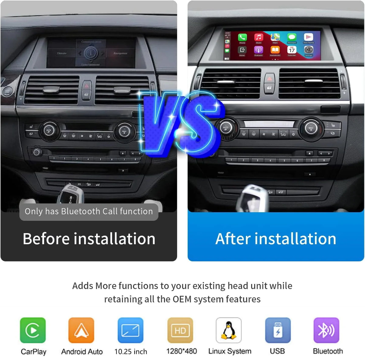 10.25 inch Touch Screen Car Stereo with Apple Carplay Android Auto Z872