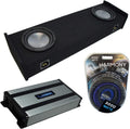 Compatible with Ford F-150 Super Cab Truck 1997-1999 Amplifier and Dual 10 Sub Box Enclosure F348372
