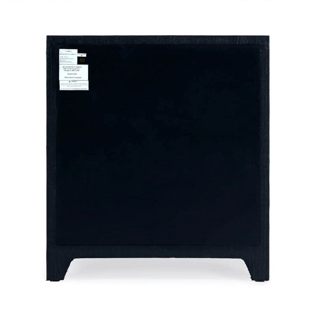 Navy Blue 3 Drawer Wooden Chest K75428