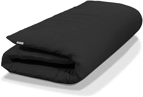 Queen Black Cotton Japanese Floor Mattress P229027