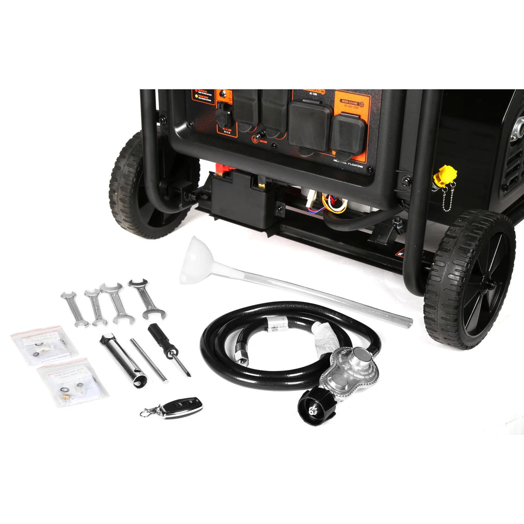 8750-Watt Dual Fuel Open Frame Inverter Generator B897