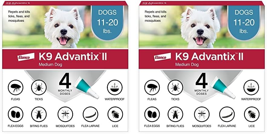 Flea, Tick & Mosquito Treatment & Prevention for Dogs 11-20 lbs V89367