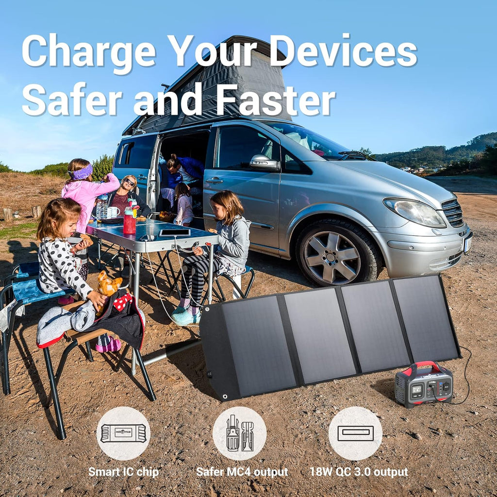 300W Portable Power Station with 100W Solar Panel H3133