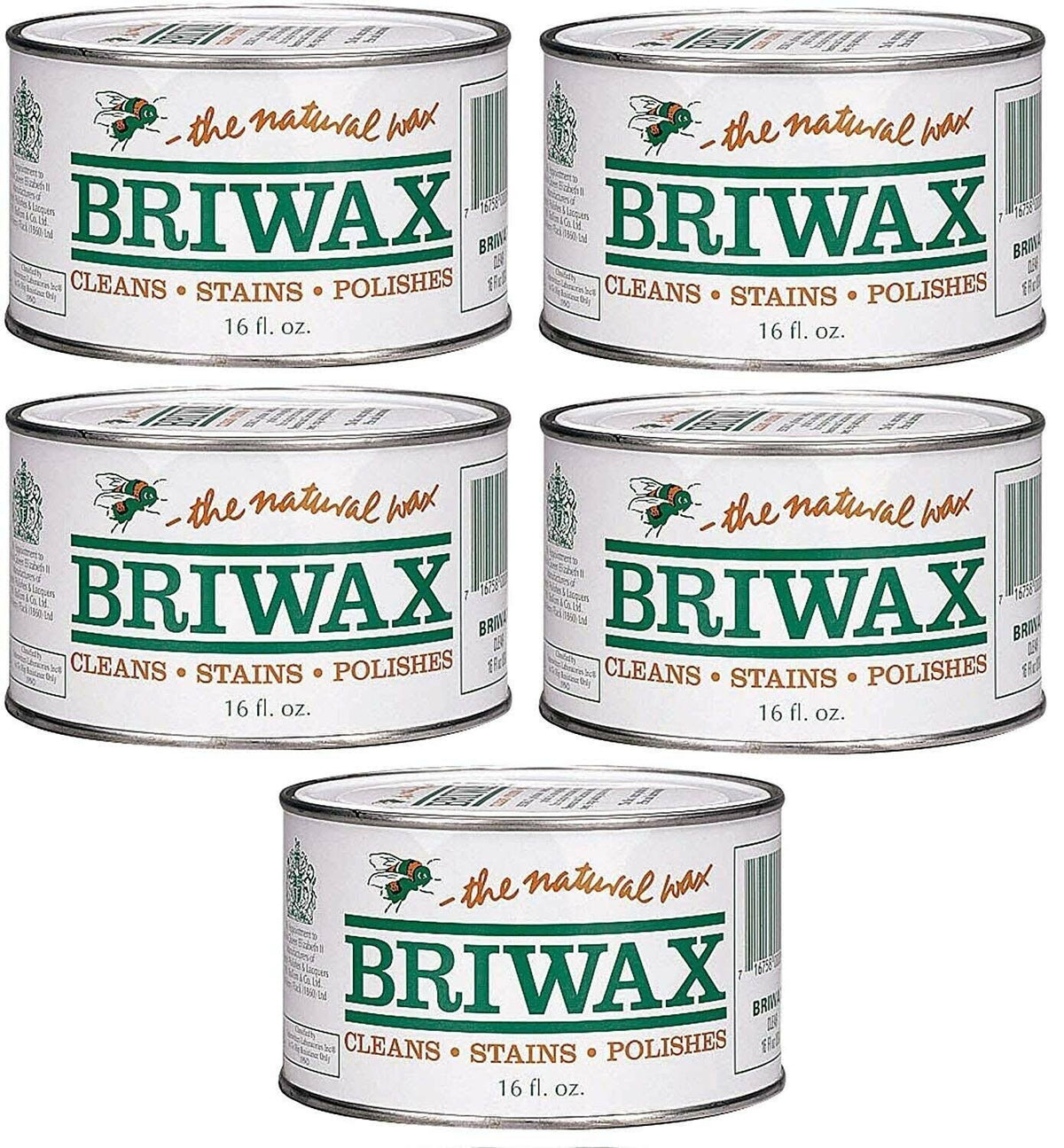 Clear Furniture Wax Polish 5 Pack Y3373