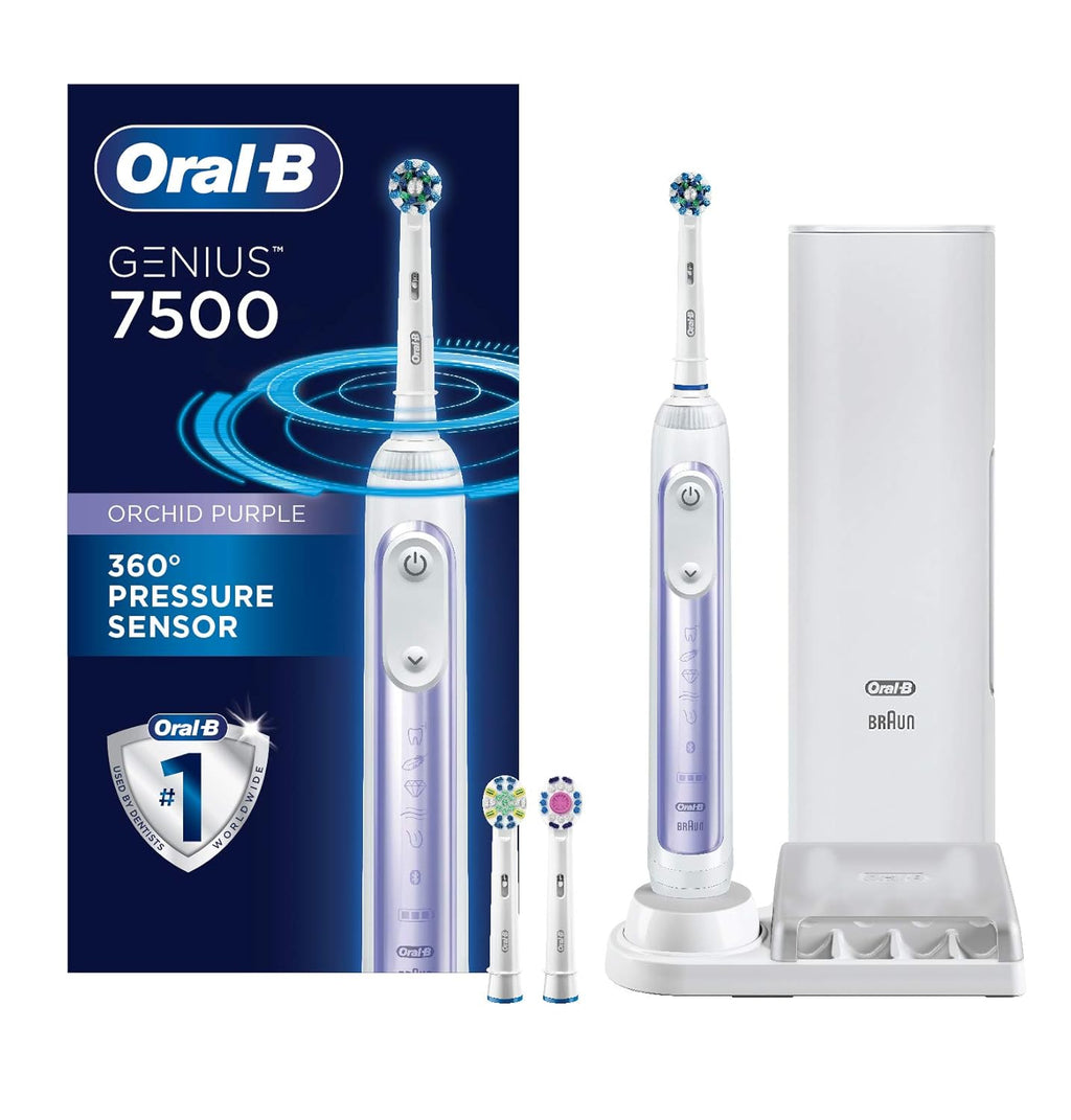 Electric Toothbrush with Replacement Brush Heads and Travel Case X9625