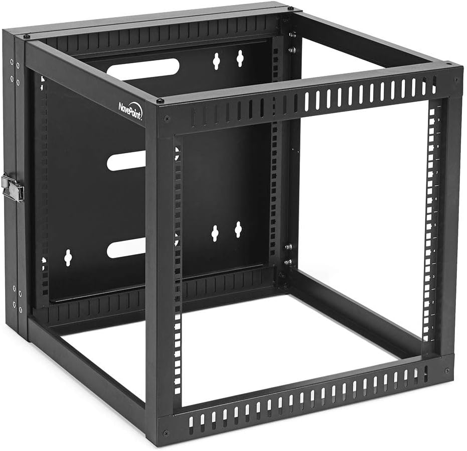 9U Hinged Open Frame Wall-Mount Network Rack D38294