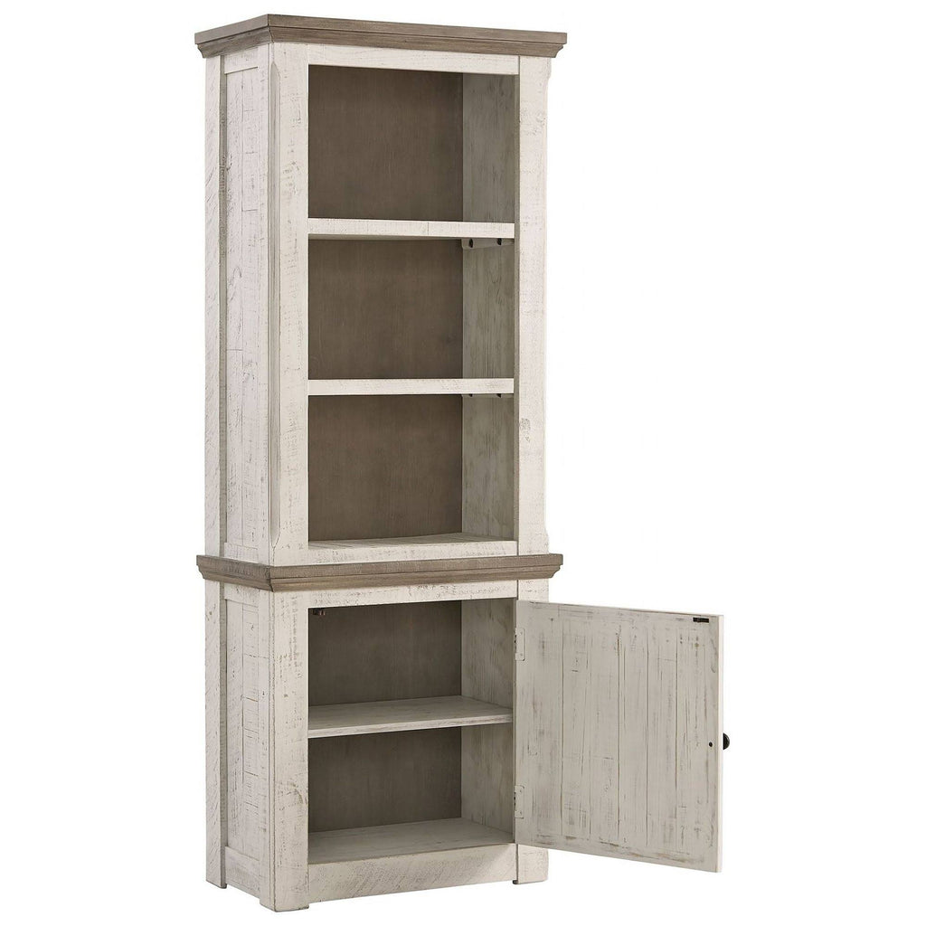 Wooden Right Pier Cabinet with 1 Door and 2 Shelves V36994