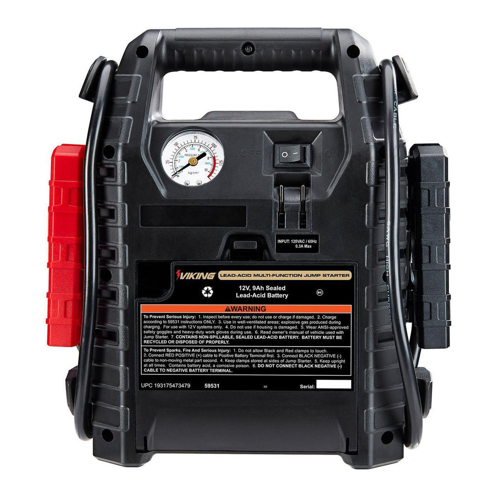 1000 Peak Amp Jump Starter and Power Pack with 150 PSI Air Compressor L552