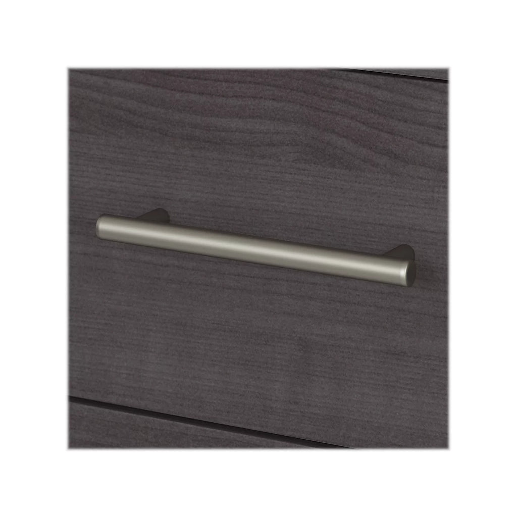 72W Sit to Stand L Desk with Hutch in Storm Gray S9480