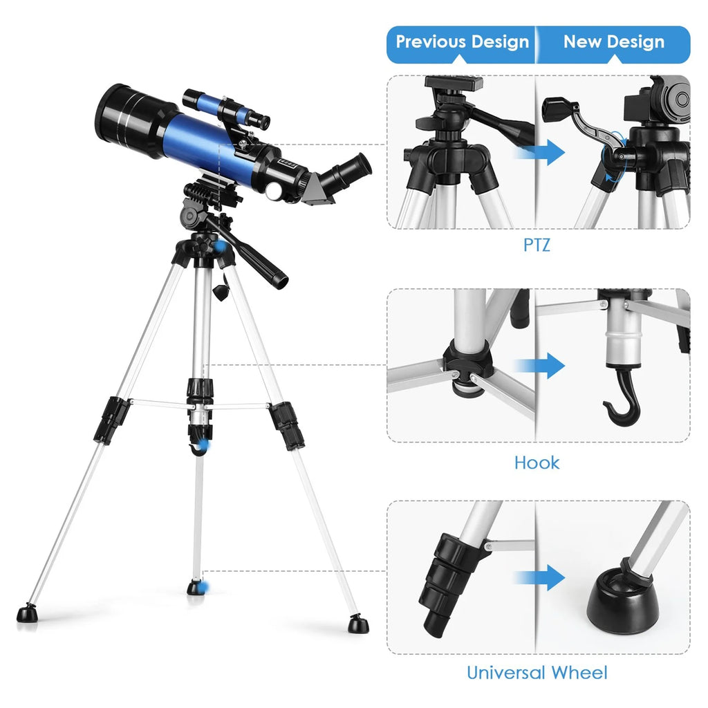 70mm Aperture 400mm Astronomical Refracting Telescope Z257018