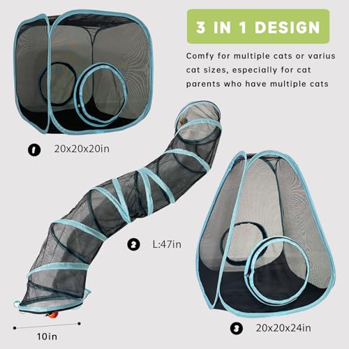 Collapsible Outdoor Cat Enclosures Tunnel C353
