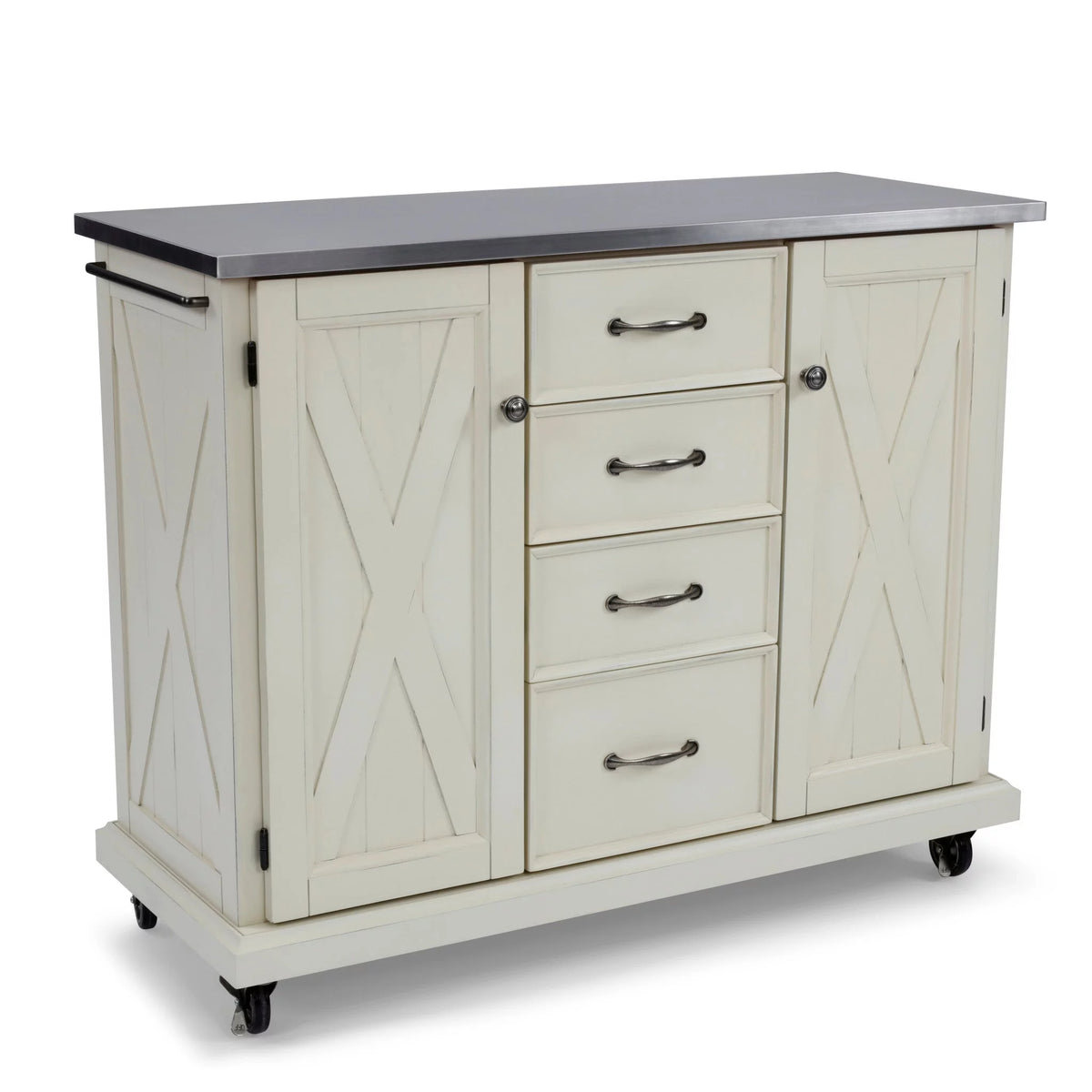 White Wood Kitchen Cart G97155