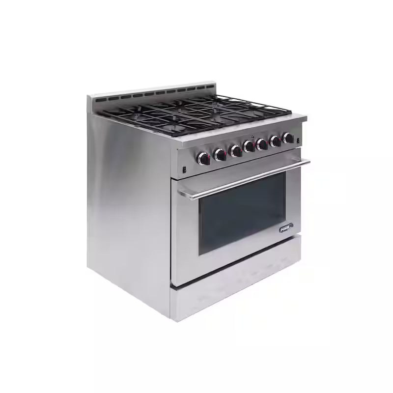 36 in. 5.5 cu. ft. Gas Range with Convection Oven in Stainless Steel R884532