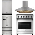 30 in. Natural Gas Range, Range Hood, Refrigerator, Dishwasher U230580