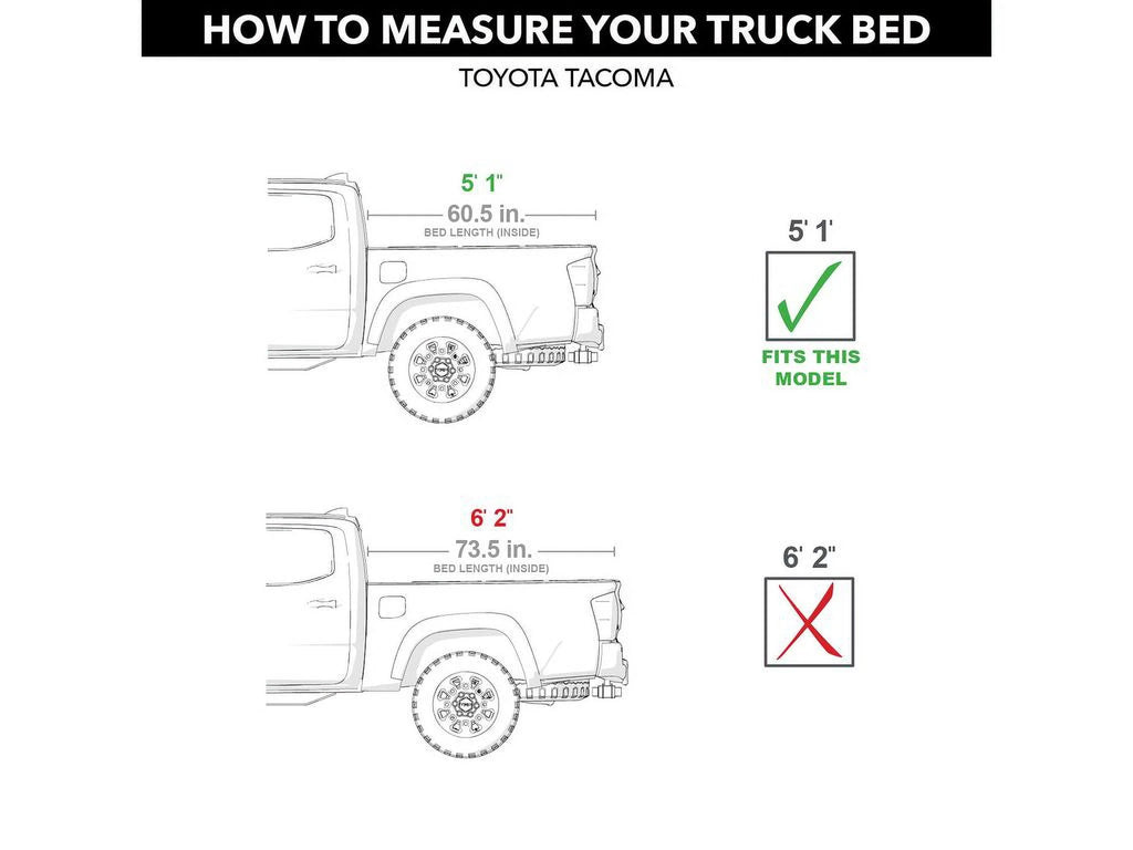Hard Tri-Fold Truck Bed Tonneau Cover 5' 1 Bed L28935