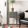 End Table With Storage Drawers Ash Grey D5565