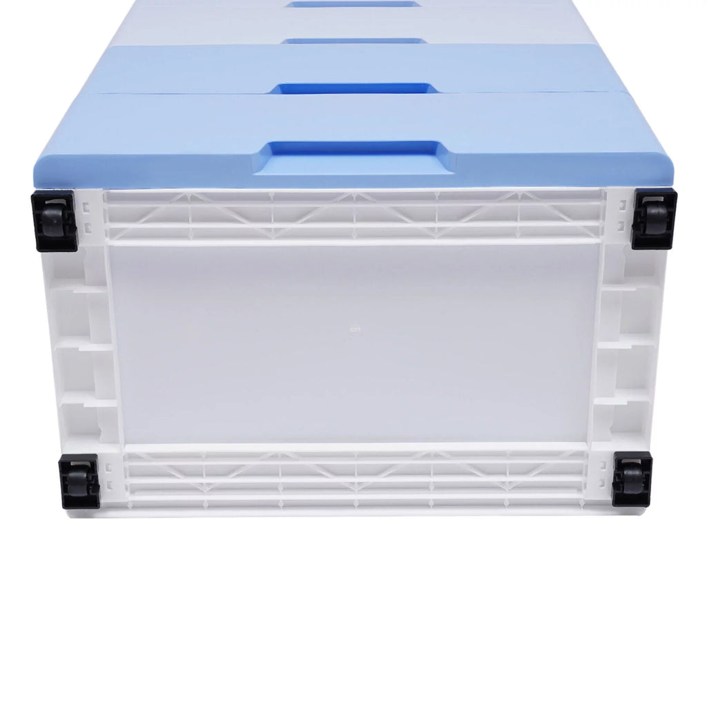 5 Plastic Drawers Dresser with Wheels Gradient Blue X51748