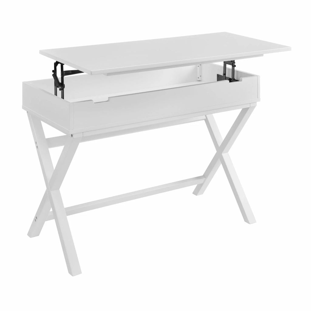 White Lift Top Writing Desk Q365466