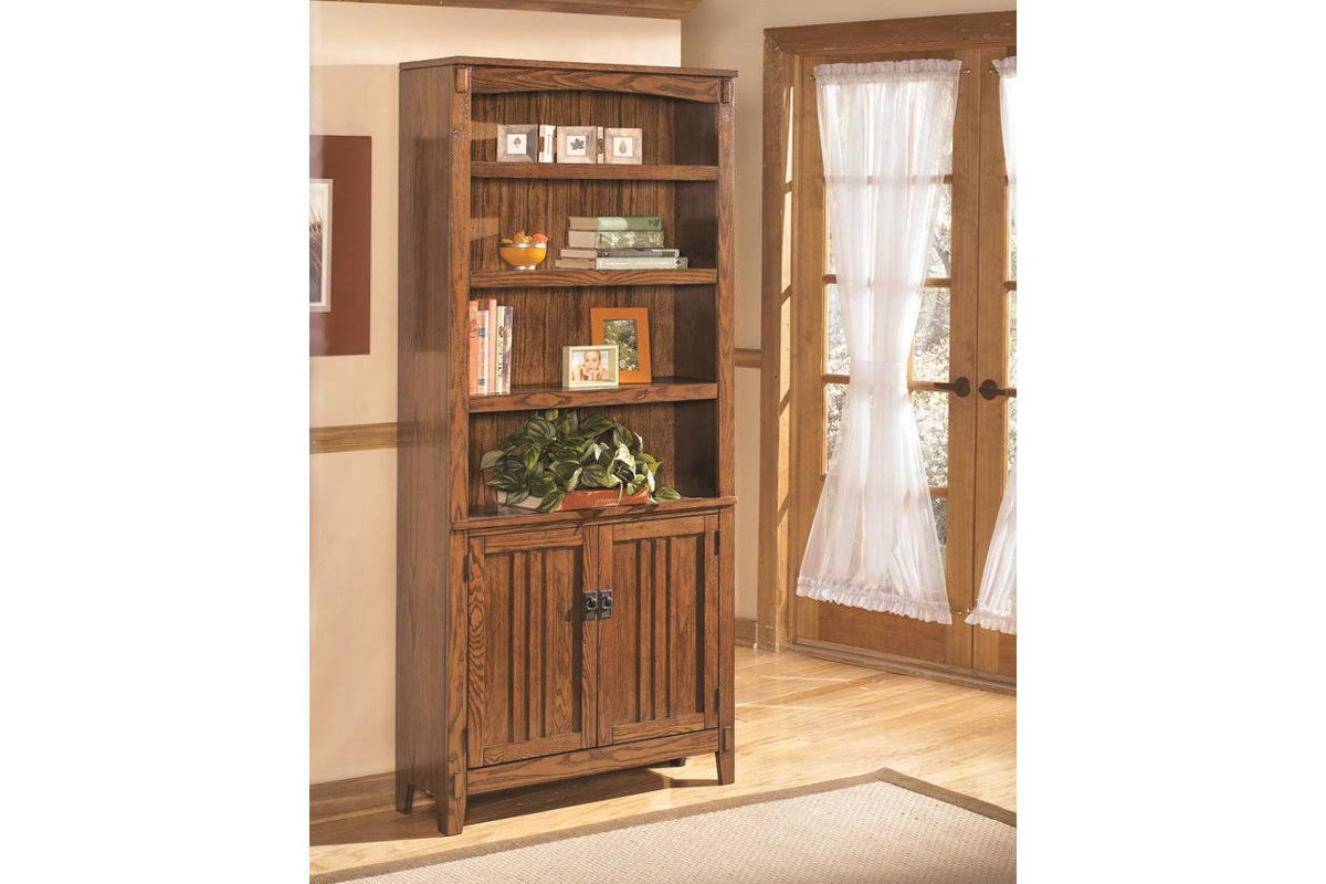 Brown Large Door Bookcase N235