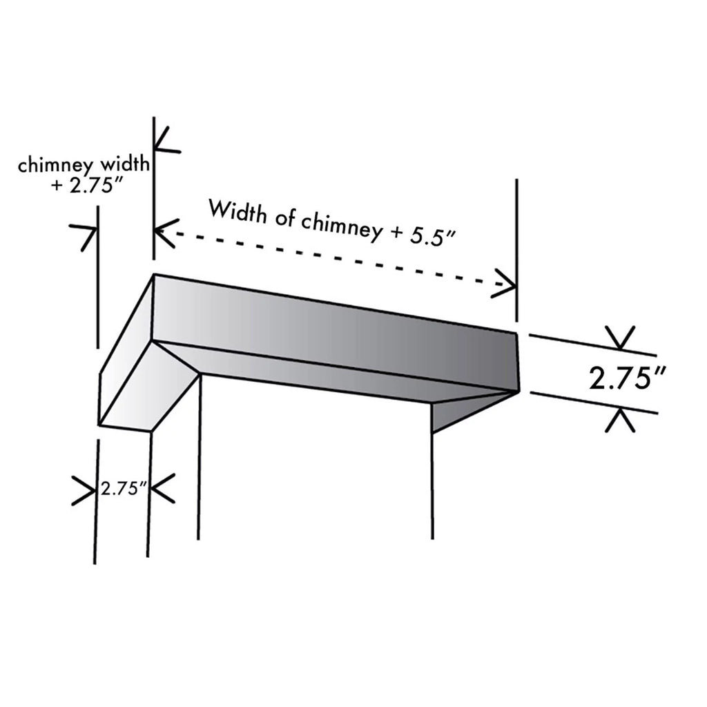 Crown Molding Profile for Wall Mount Range Hood K574842