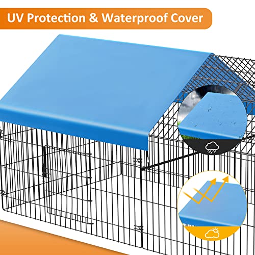 Metal Chicken Coop with Cover H19757