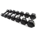 CAP CAST IRON HEX DUMBBELL, BLACK, Single H3584