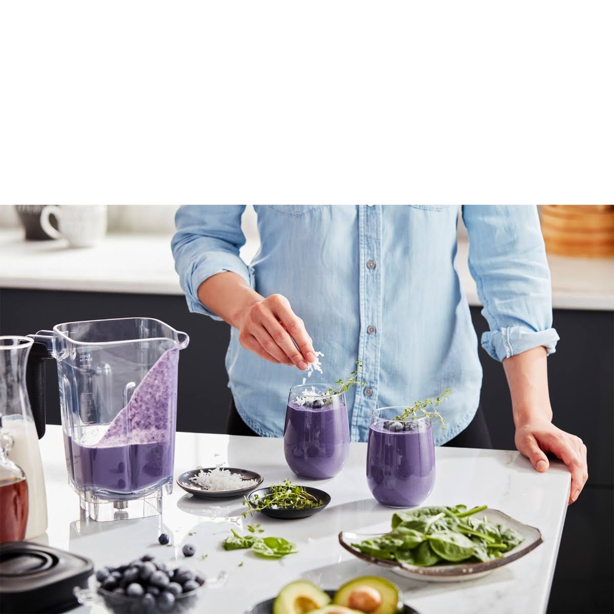 Die-Cast Metal Blender 1200W 1.8 qt Black matte P42263