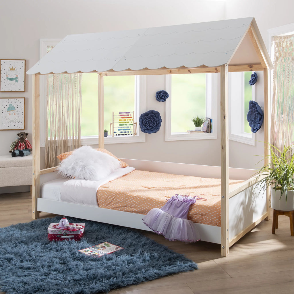 White Twin Kid's Bed U32716