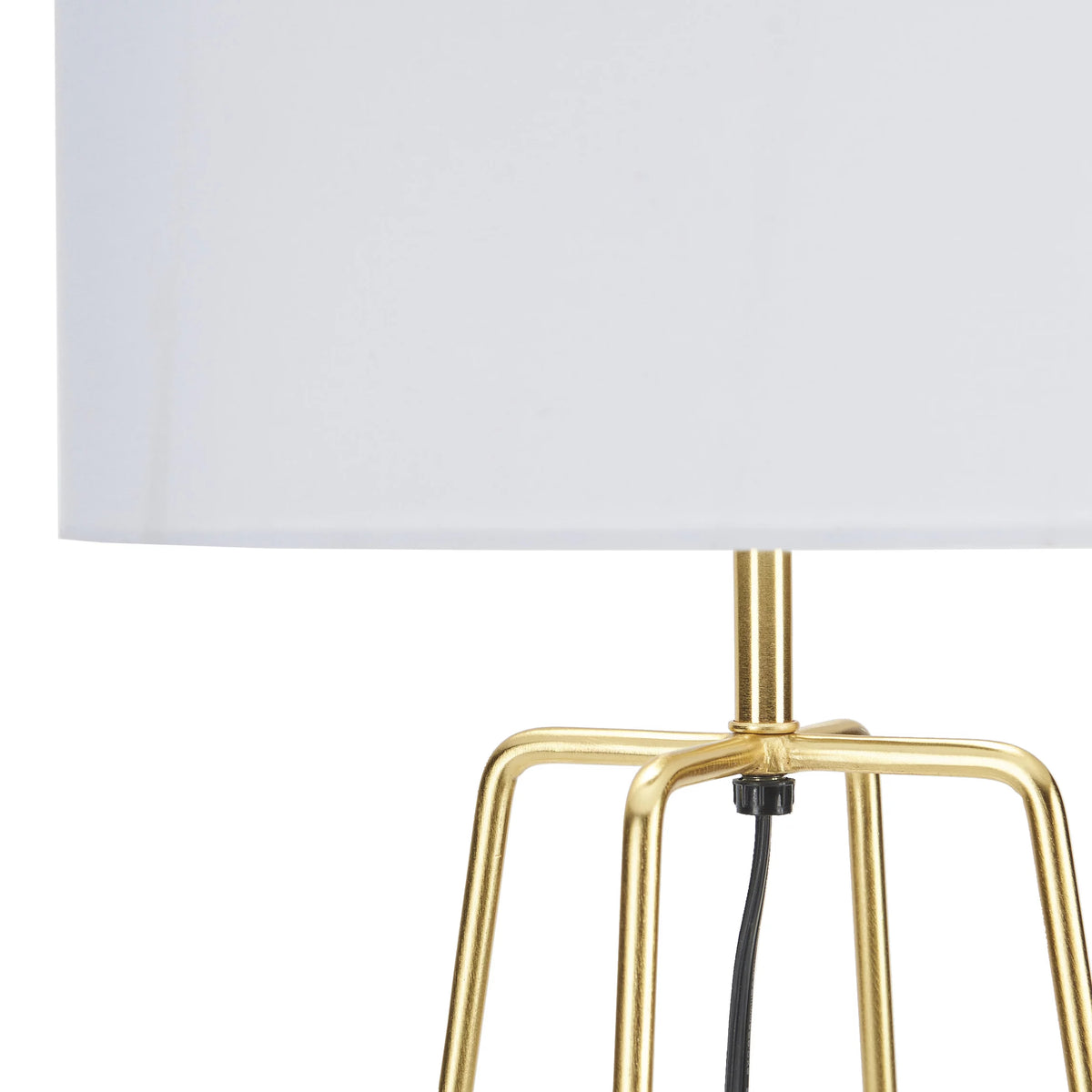 24" Gold Geometric Metal Table Lamp T63064