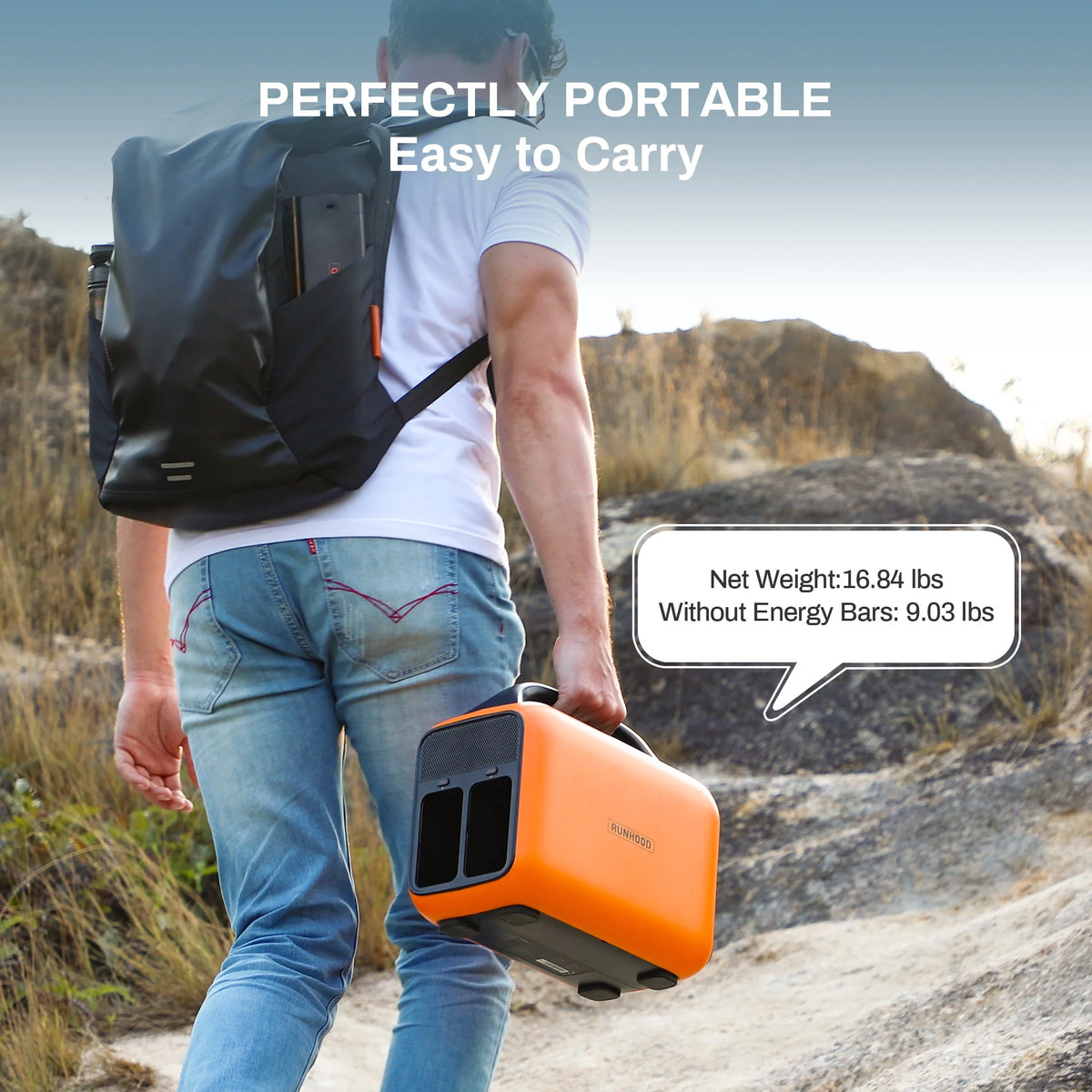 Portable Power Station 1296Wh Swappable Lithium Backup Batteries 600W AC Outlet Solar Generator R965964
