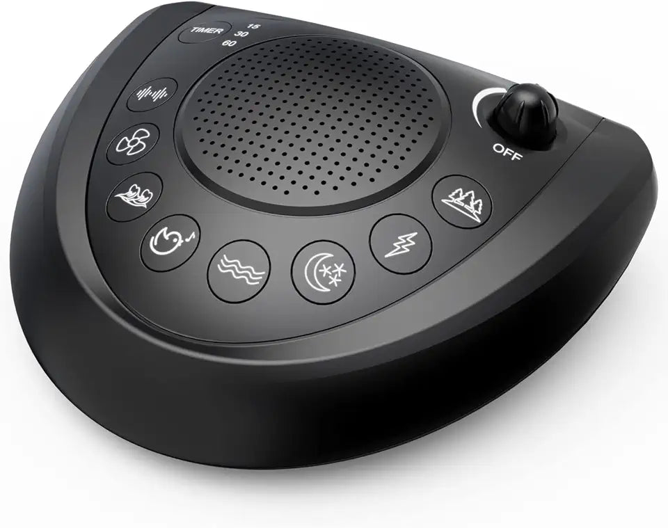 White Noise Machine Portable Sound Machine with 24 Non Looping Sounds D399755