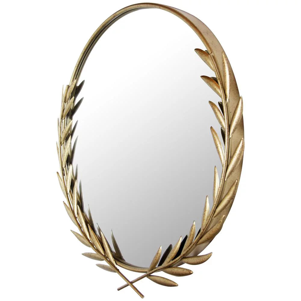 Gold Round Wall Mirror B8387