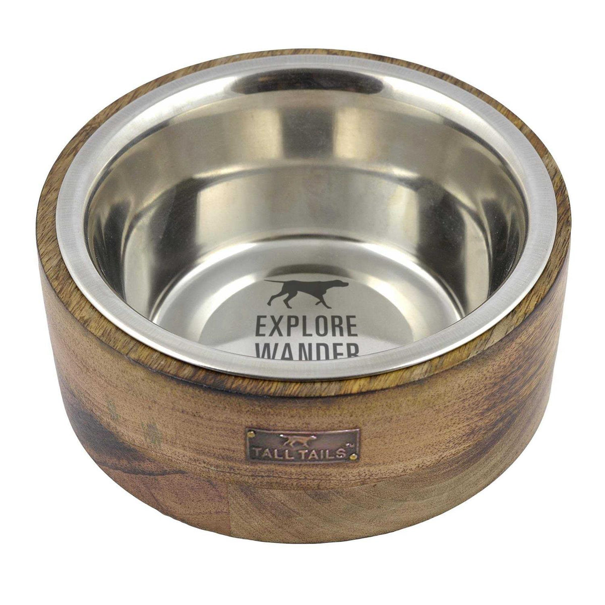 Wood Dog Bowl Y391754