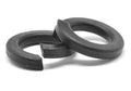 Black Zinc Plated Medium Carbon Steel Split Lockwasher X31642