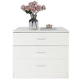 White 4 Drawer Wood Dresser X156