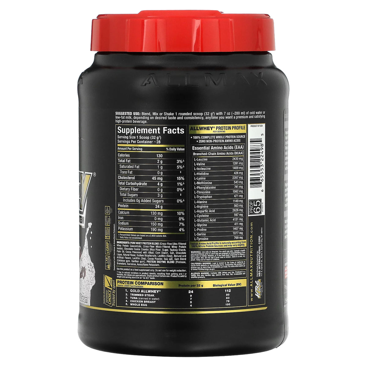 Cookies & Cream Whey Protein Isolate Blend 2 lbs L92909