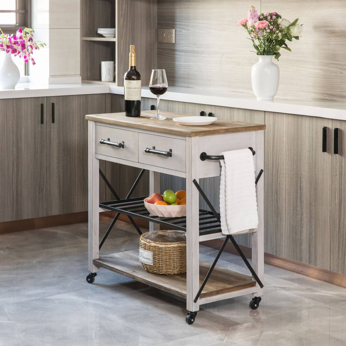 Wood Kitchen Cart U42613