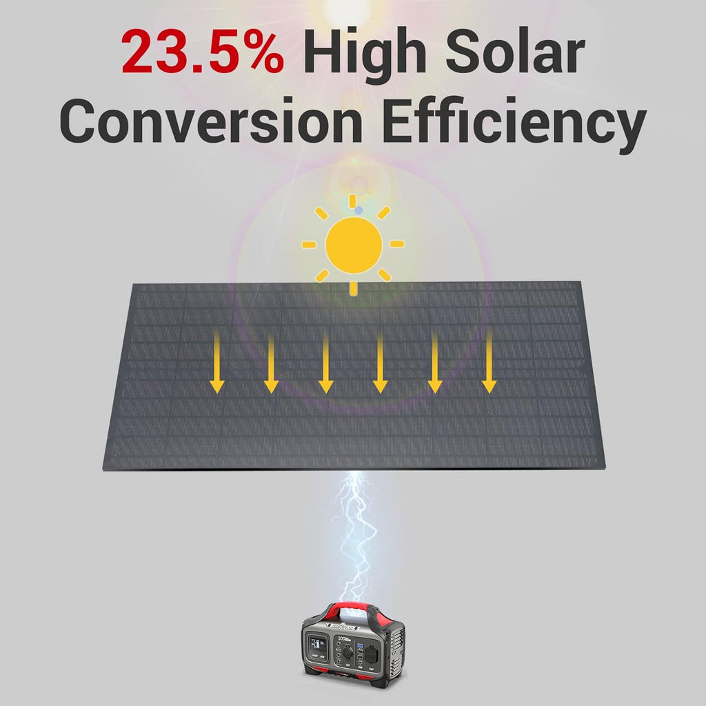 300W Portable Power Station with 100W Solar Panel H3133