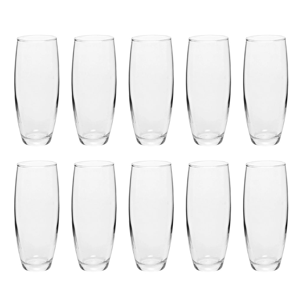 10 ARC Stemless Champagne Flutes Set, 9 oz. Clear J2755