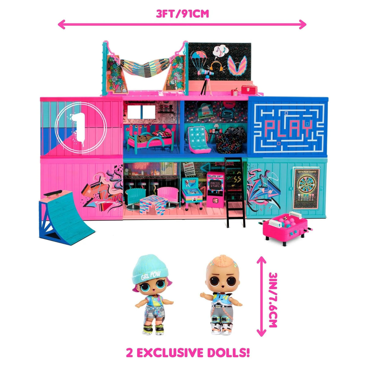 Fashion Show House Playset with 2 Dolls M6961