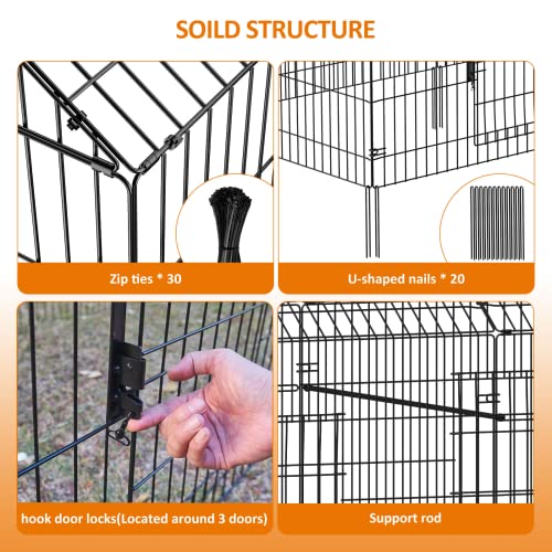 Metal Chicken Coop with Cover H19757