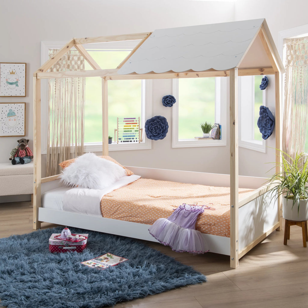 White Twin Kid's Bed U32716