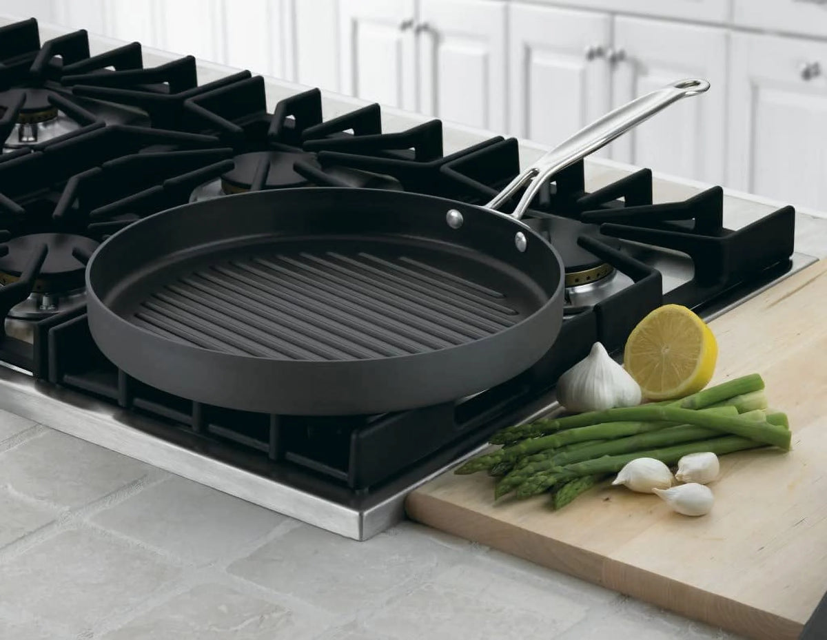 12-Inch Nonstick Hard-Anodized Round Grill Pan G154224