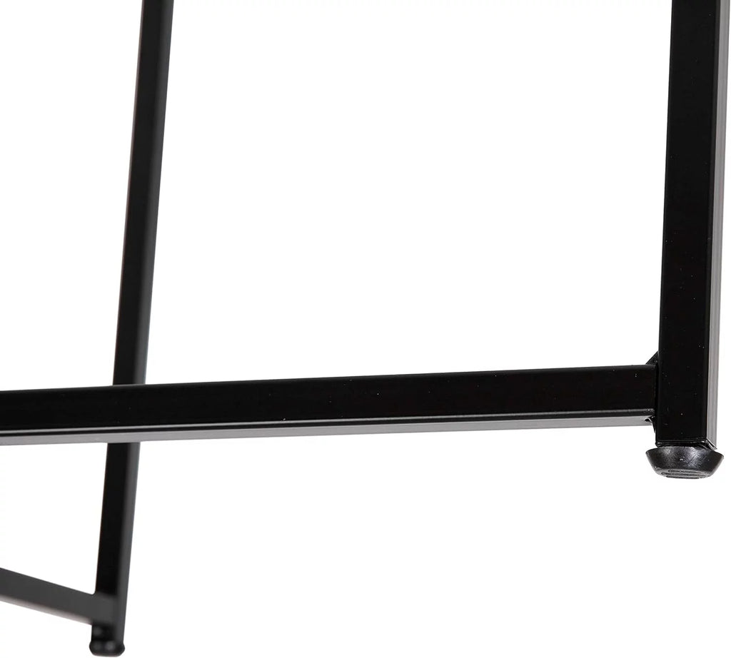 Modern Coffee Table with Black Metal Frame S2651