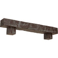 Faux Wood Fireplace Mantel Kit with Corbels O670
