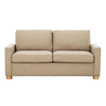 Beige Convertible Full Sleeper Sofa with USB Port M6906